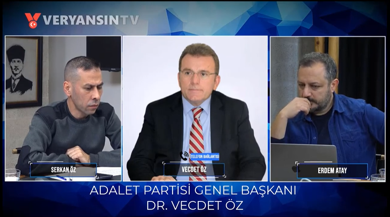 Adalet Partisi Genel Başkanı Dr. Vecdet ÖZ'ün Deprem Felaketiyle İlgili Açıklaması